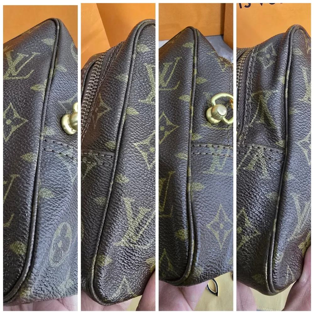AUTHENTIC LOUIS VUITTON Monogram Trousse Cosmetic Crossbody Bag - Picture 16 of 17